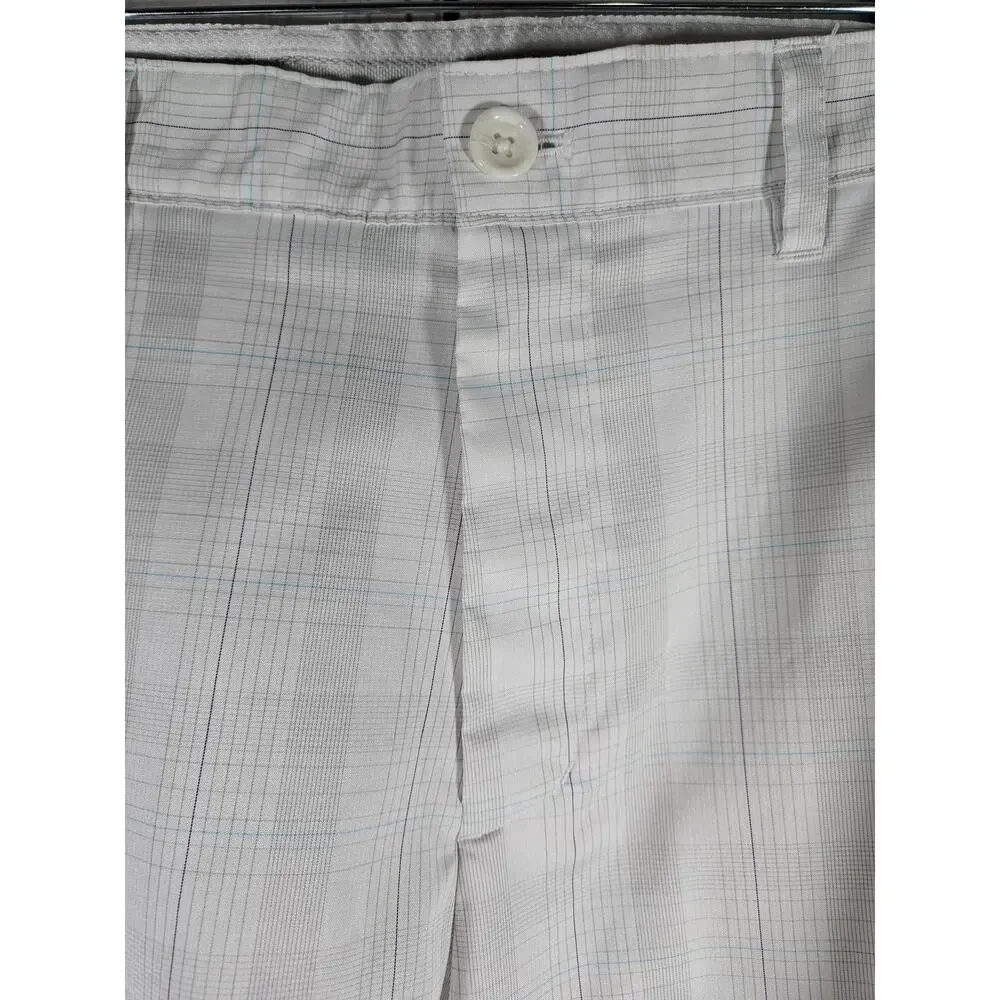 GREG NORMAN for Tasso Elba Mens Golf‎ Shorts Size 34 White Outdoors Zip Pocket